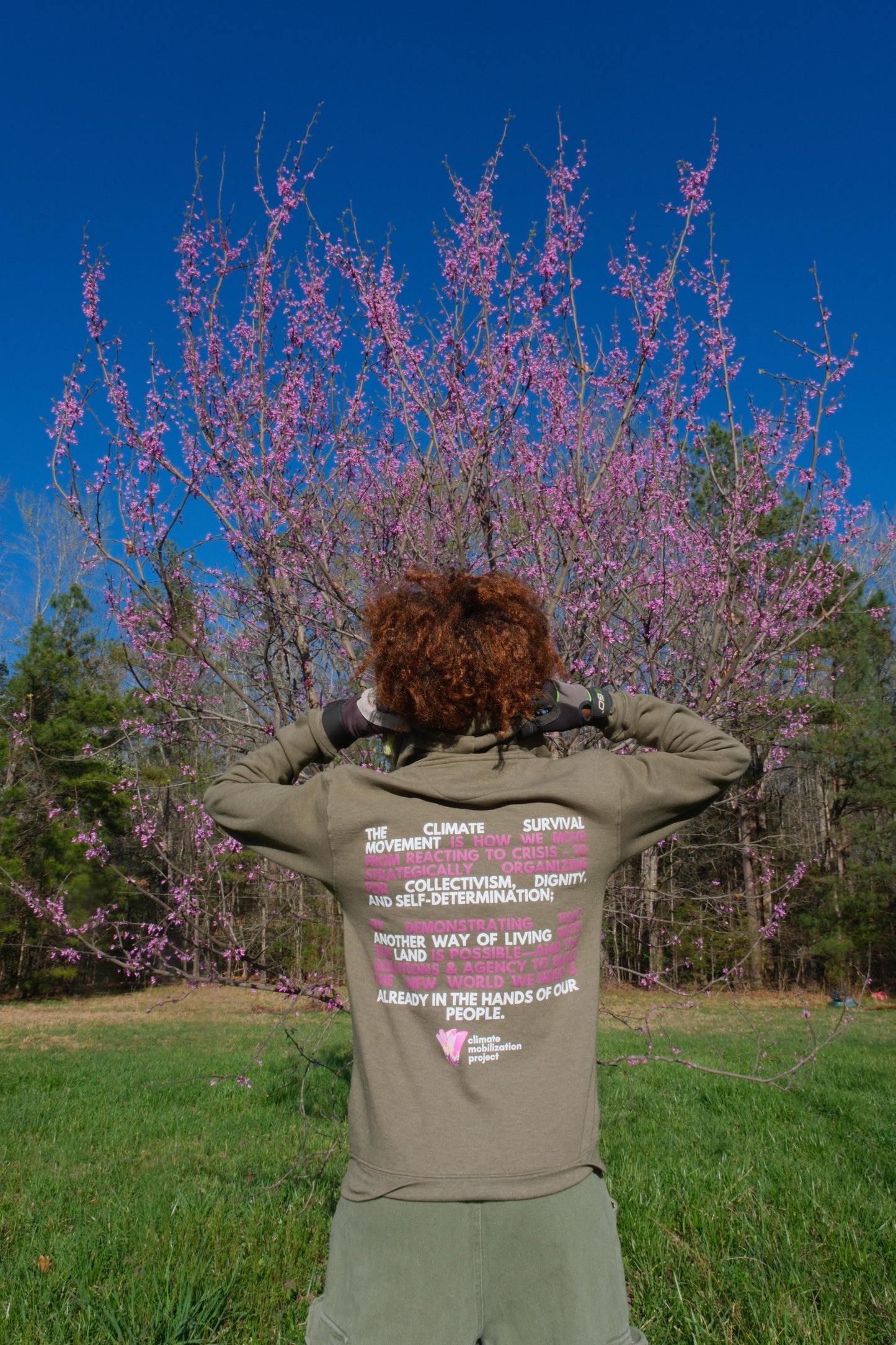 Hibiscus Print Hoodie (Unisex)